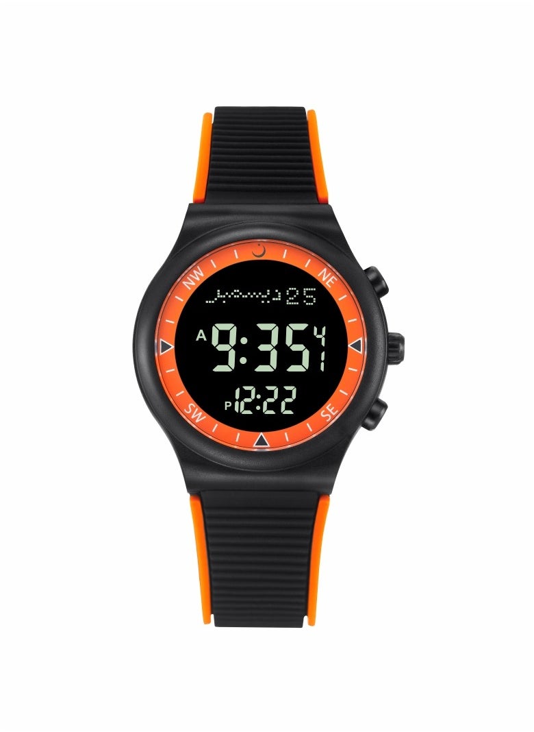 Water Resistant Digital Watch WY-16B Orange Black