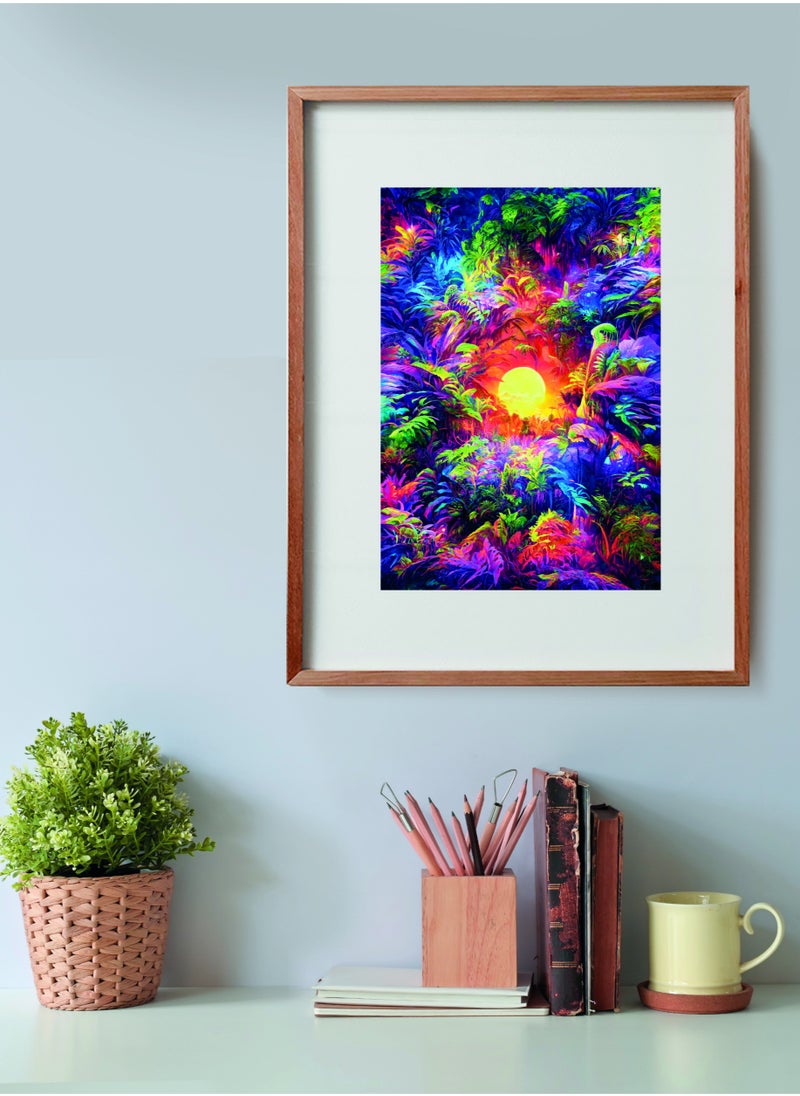 Clementoni Puzzle Psychedelic Colorboom 500 Pieces | Jigsaw Puzzle | Puzzle for Adults | Challenging Puzzle | Perfect for Stress Reliever and Puzzle Lovers | Made in Italy