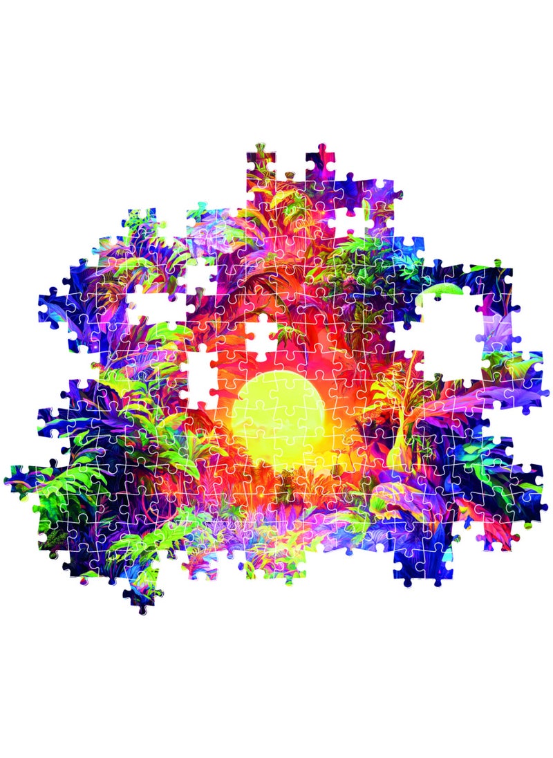 Clementoni Puzzle Psychedelic Colorboom 500 Pieces | Jigsaw Puzzle | Puzzle for Adults | Challenging Puzzle | Perfect for Stress Reliever and Puzzle Lovers | Made in Italy