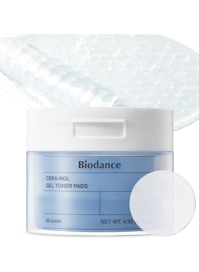 Biodance Cera-nol Gel Toner Pads 4.93 fl.oz.(140g), 60Pads
