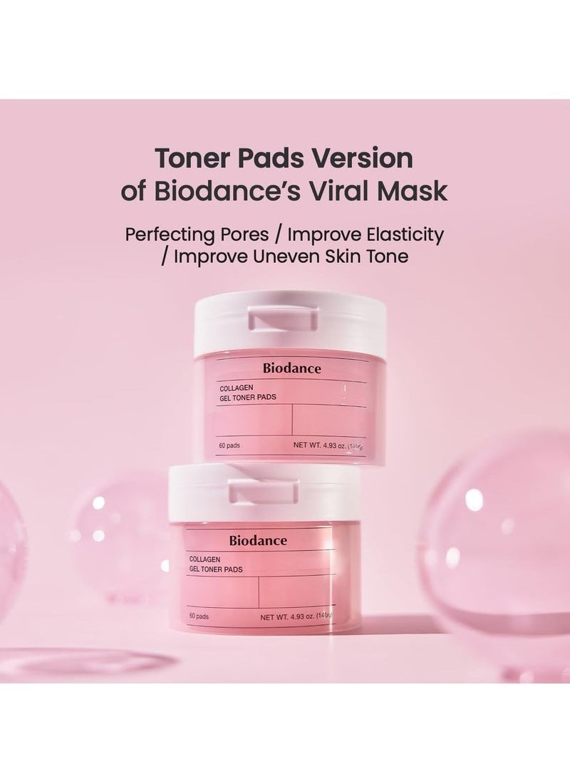 Biodance Collagen Gel Toner Pads 4.93 fl.oz.(140g), 60Pads
