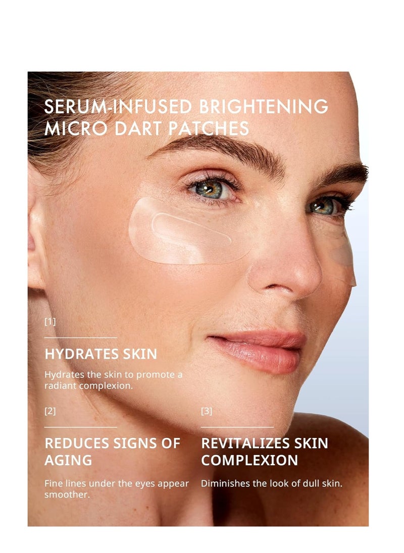 depology Deepcare+ Serum-Infused Micro Dart Patche | 4 Pairs Eye Mask | Under Eye Patches for Wrinkles | Fine Lines | Hydrating Eye Mask with Peptides | Amino Acids | and Synthesized Molecules