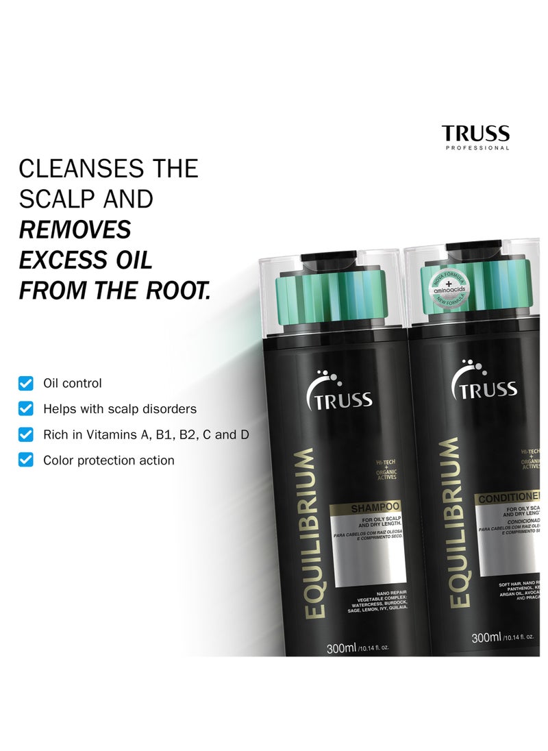 TRUSS Equilibrium Shampoo and Conditioner Set Bundle with Specific Mask