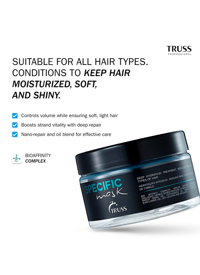 TRUSS Equilibrium Shampoo and Conditioner Set Bundle with Specific Mask