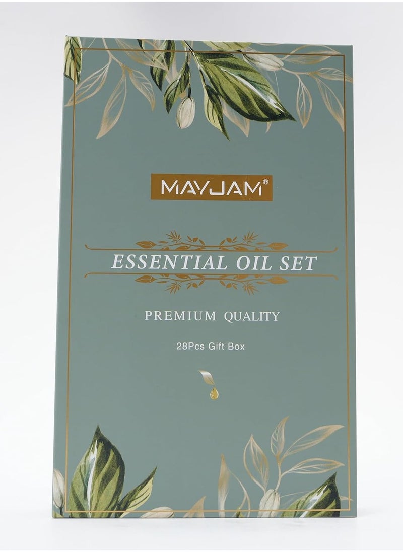 Essential Oils Set 28 Essential Oils Gift Set for Humidifier Diffusers DIY Home 24 Single Essential Oil plus 4 Blends Essential Oil