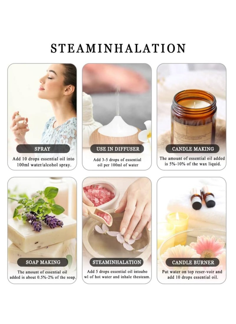Essential Oils Set 28 Essential Oils Gift Set for Humidifier Diffusers DIY Home 24 Single Essential Oil plus 4 Blends Essential Oil
