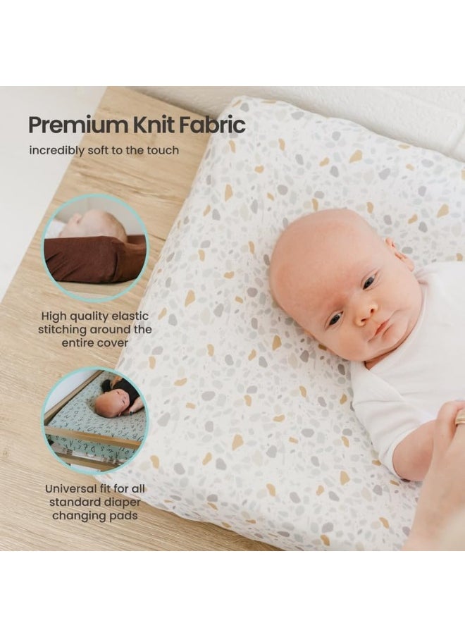 Copper Pearl Premium Knit Diaper Changing Pad Cover 'Blitz'