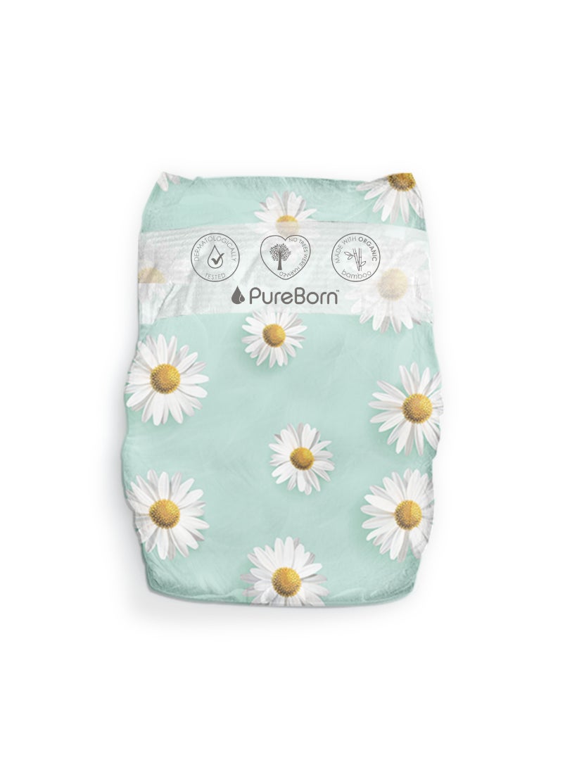 Organic Bamboo Hypoallergenic Nappies Size 4 7-12 kg Eco-Friendly 96 Diapers