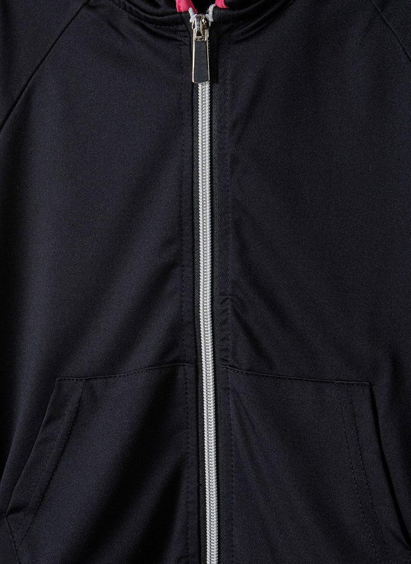 Teen Girls Hooded Zip Thru