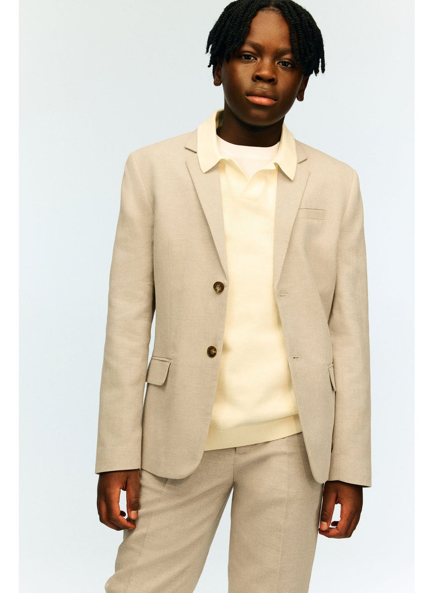 Linen-Blend Jacket