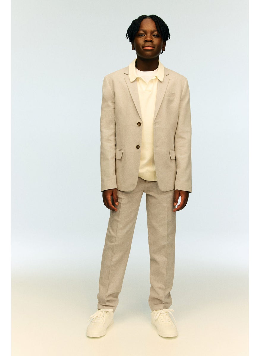 Linen-Blend Jacket