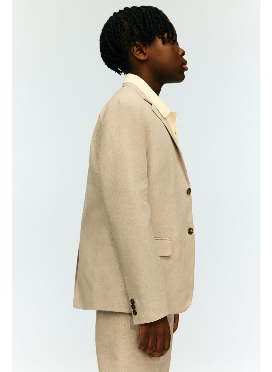 Linen-Blend Jacket