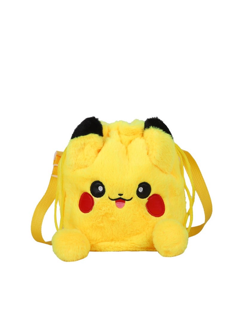 Pokemon Pikachu Plush Cartoon Doll Messenger Bag Toy 15 cm