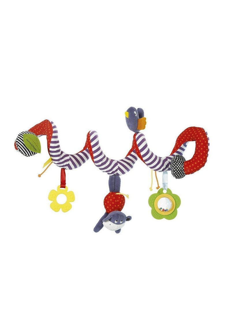 Interactive Hanging Spiral Shaped Strollers Toys Set-Assorted
