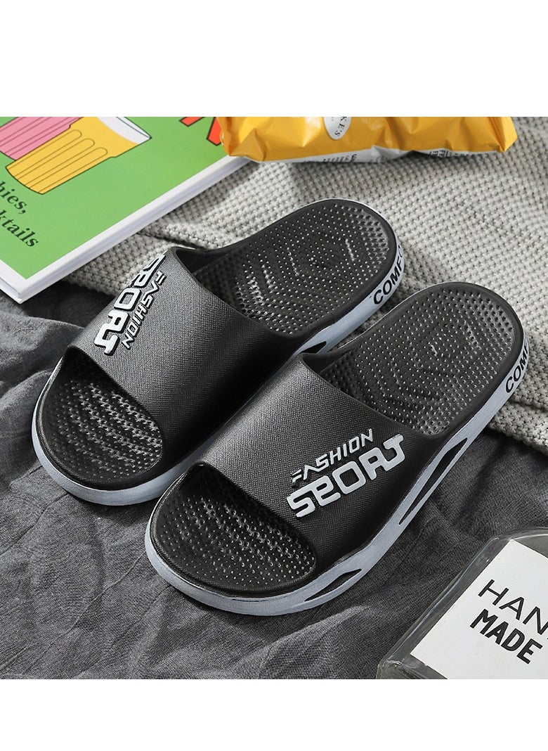 Women's and Men's Bathroom Anti Slip Quick Dry Ultra Soft Thick Bottom Home Slippers