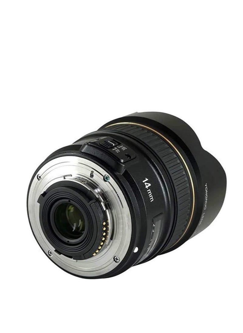 Yongnuo Yn14Mm F2.8N Ultra-Wide Angle Prime Lens For Nikon Dslr Cameras