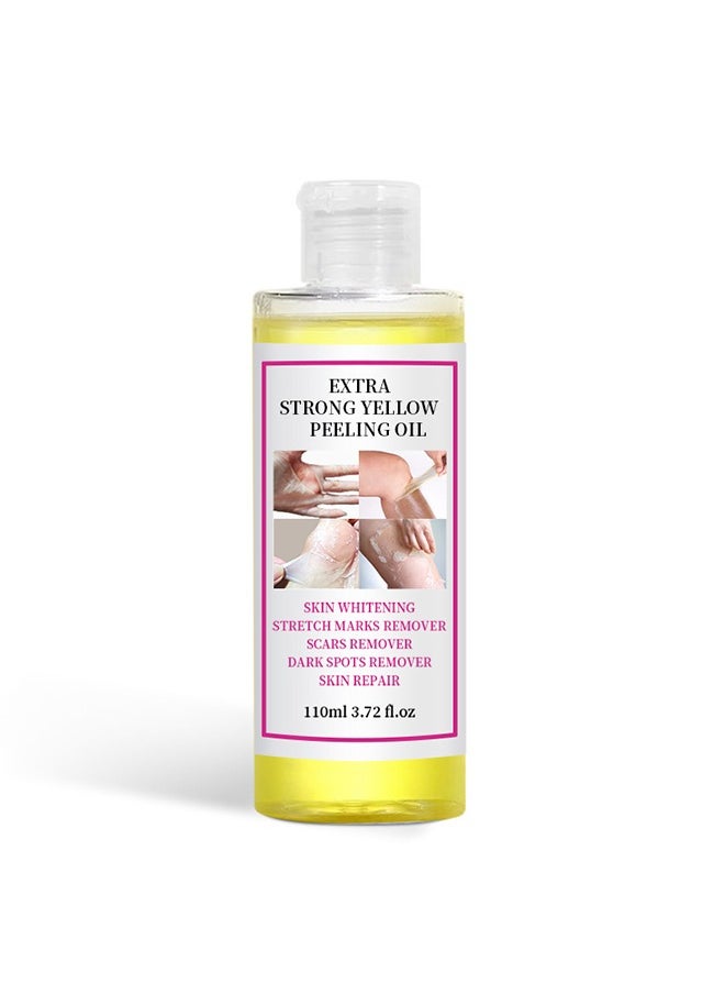 Yellow Peeling Oil 110ml Super Strength Dead Skin Remover Skin Moisturizing Hydrating Butter Peeling Remove Dead Skin and Calluses on Feet and Hand Dark Spot Peeling Oil