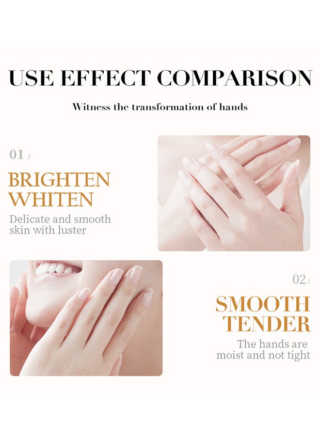2PCS Collagen Anti Wrinkle Hand Cream, Nourishing Whitening Moisturizing Skin Care Cream, Fast Absorbing Anti Ageing Hand Cream, Smooth And Soft Skin Crack Repair Cream To Remove Wrinkles Darkness 30G