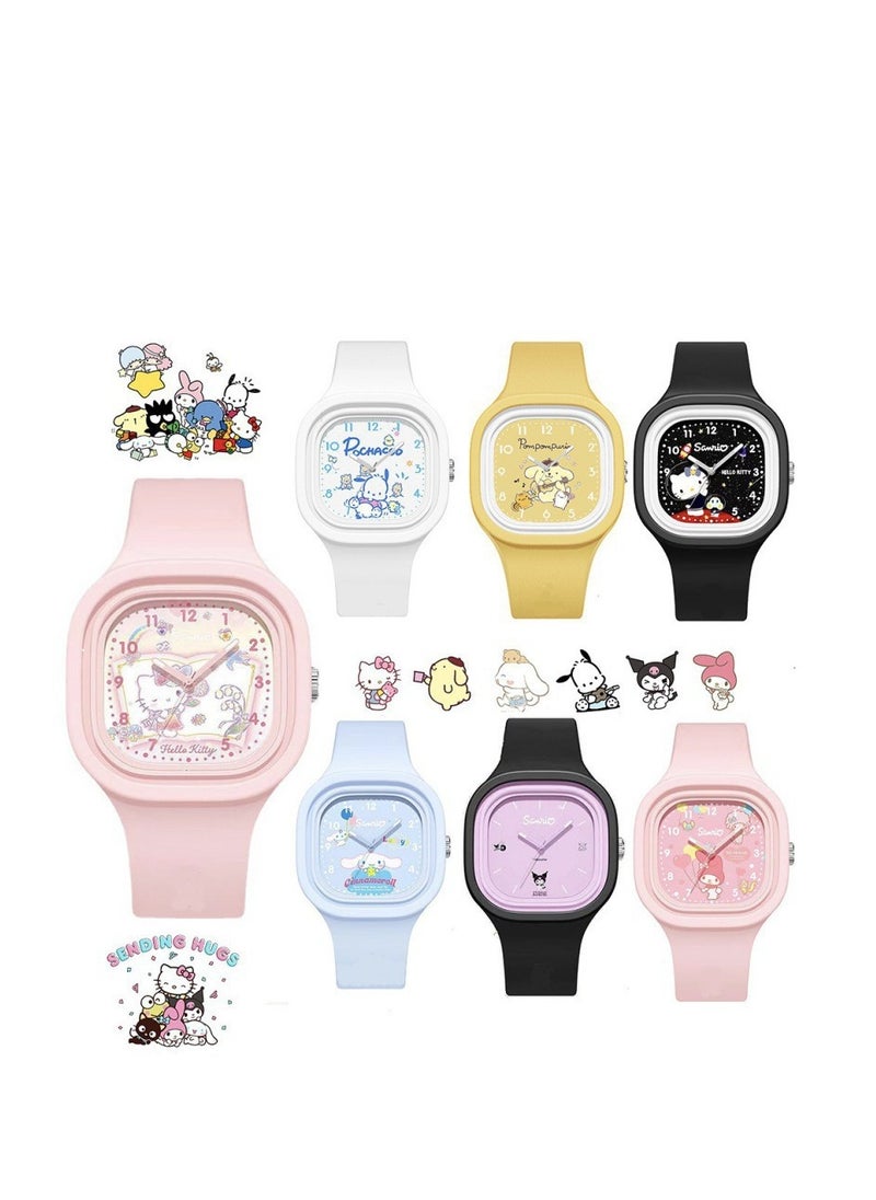 Hellokitty New Fashion Skin Feel Silicone Watch Black
