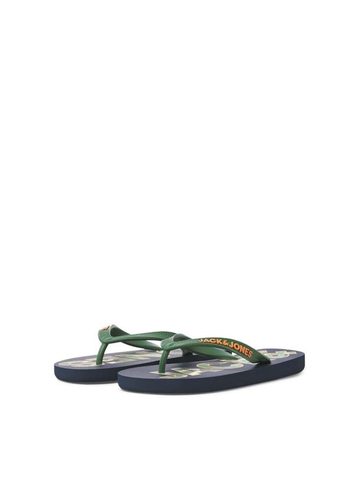 JFWLOGO PALM PRINT FLIP FLOP JNR
