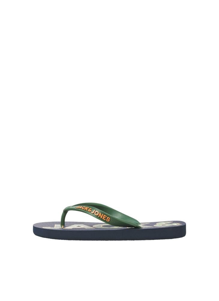 JFWLOGO PALM PRINT FLIP FLOP JNR