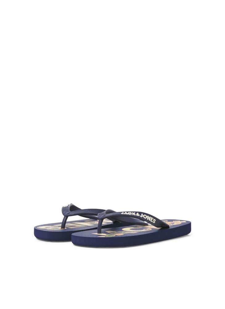 JFWLOGO PALM PRINT FLIP FLOP JNR
