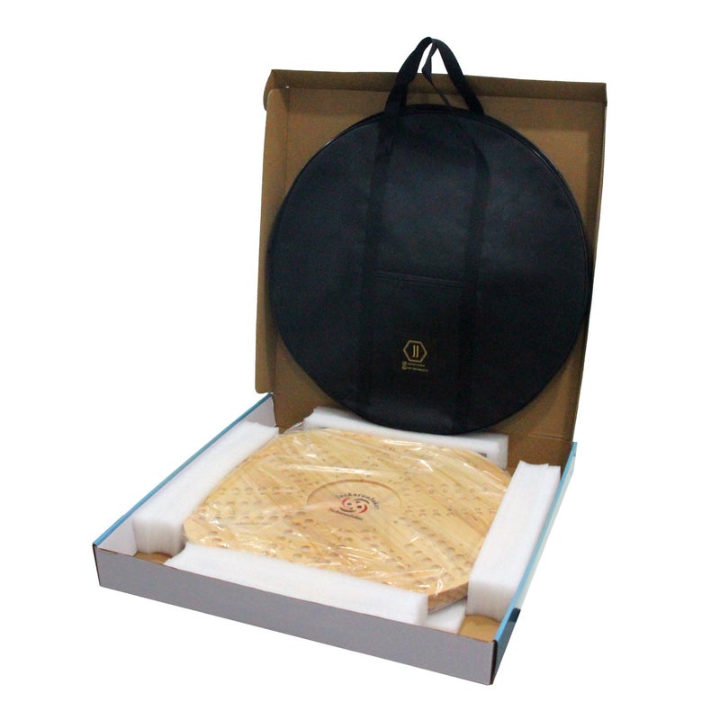 Solid OAK Wood Jacaroo Double Sided Board Game For 4 And 6 Players, Two sides jakaroo with Glass Marbles, Playing Cards and Carry Bag 4 Players
