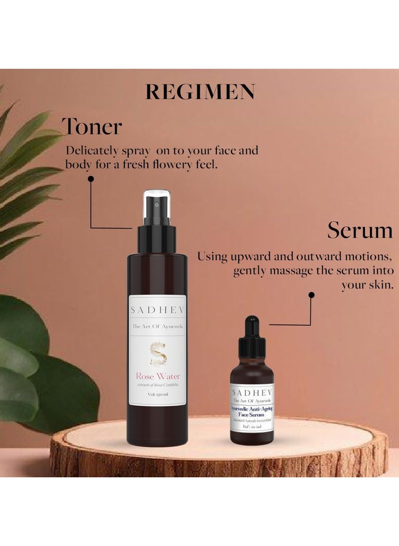 Ayurvedic Anti-Ageing Face Serum With Goodness OF Bakuchiol And Naturally Derived Retinol for Reducing Wrinkles, Fine lines And Dark Spots