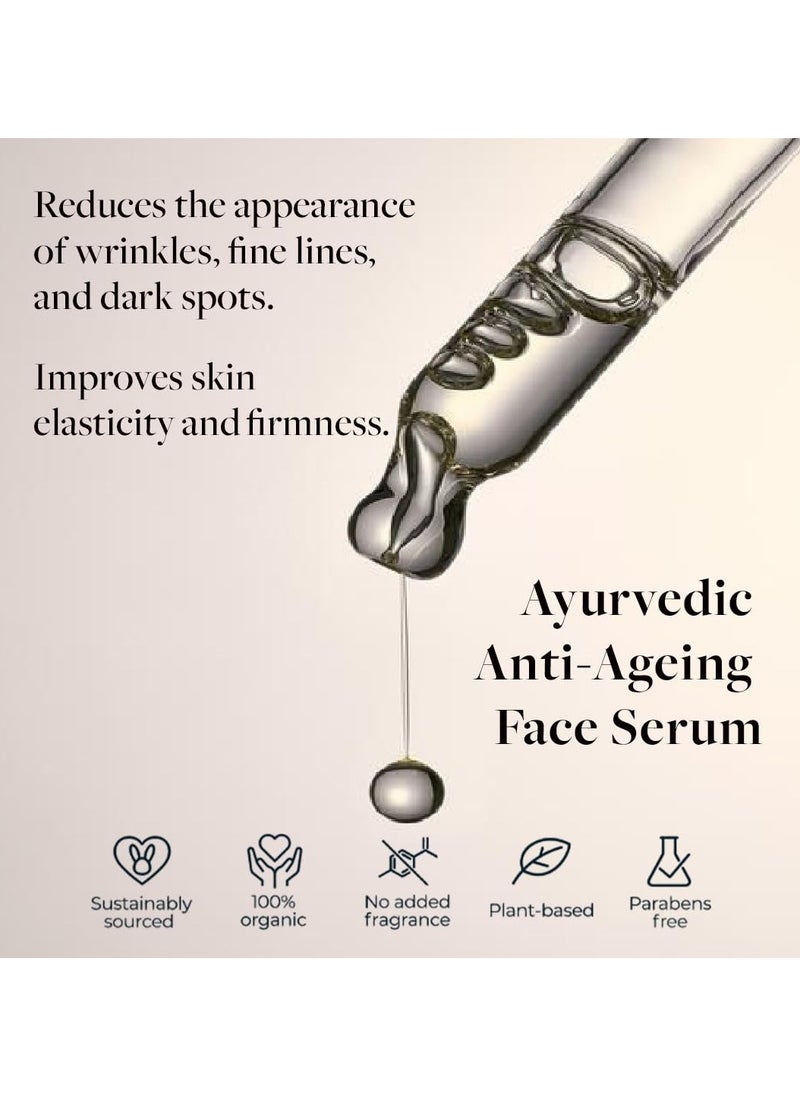 Ayurvedic Anti-Ageing Face Serum With Goodness OF Bakuchiol And Naturally Derived Retinol for Reducing Wrinkles, Fine lines And Dark Spots