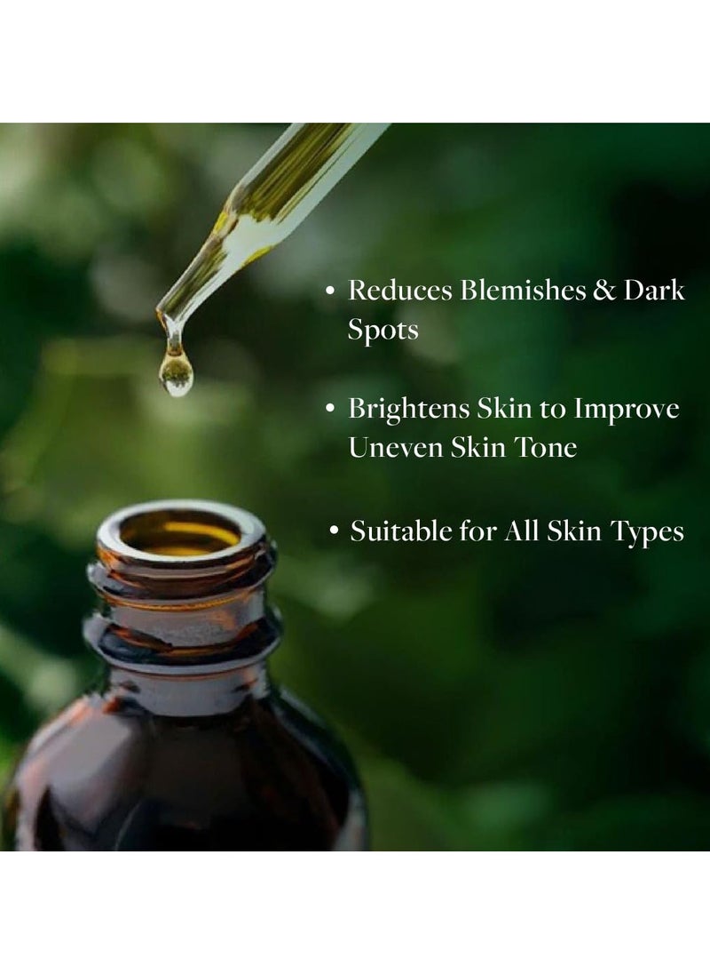 Ayurvedic Vitamin C Face Serum For Glowing and Clear Skin With Pomegranate Seed Oil And Natural Vitamin E - 30ml