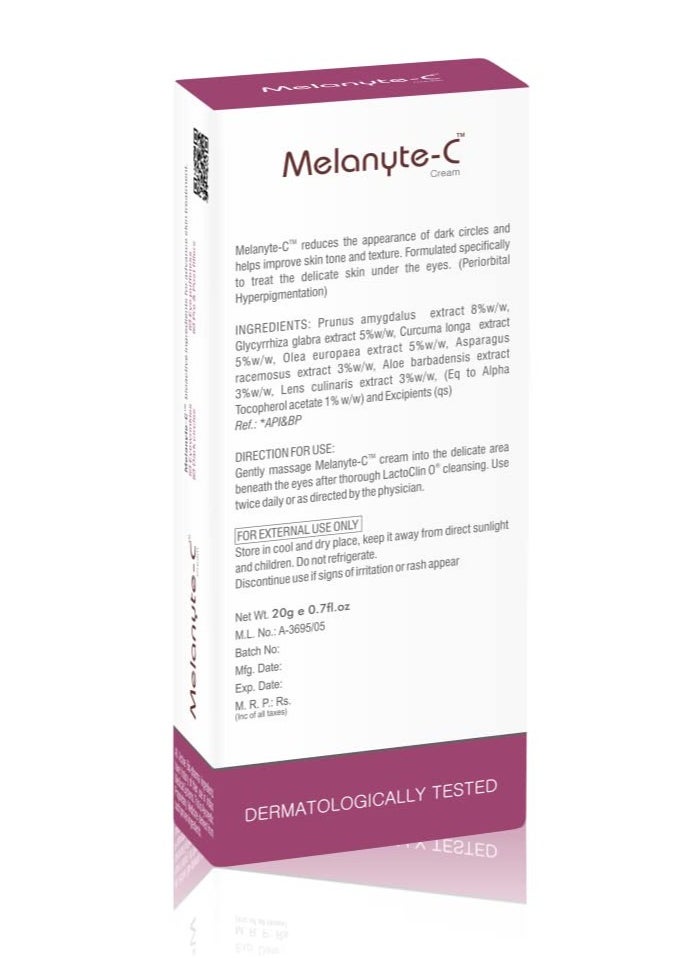 Melanyte-C -Under Eye Dark Circle Cream- 20g.