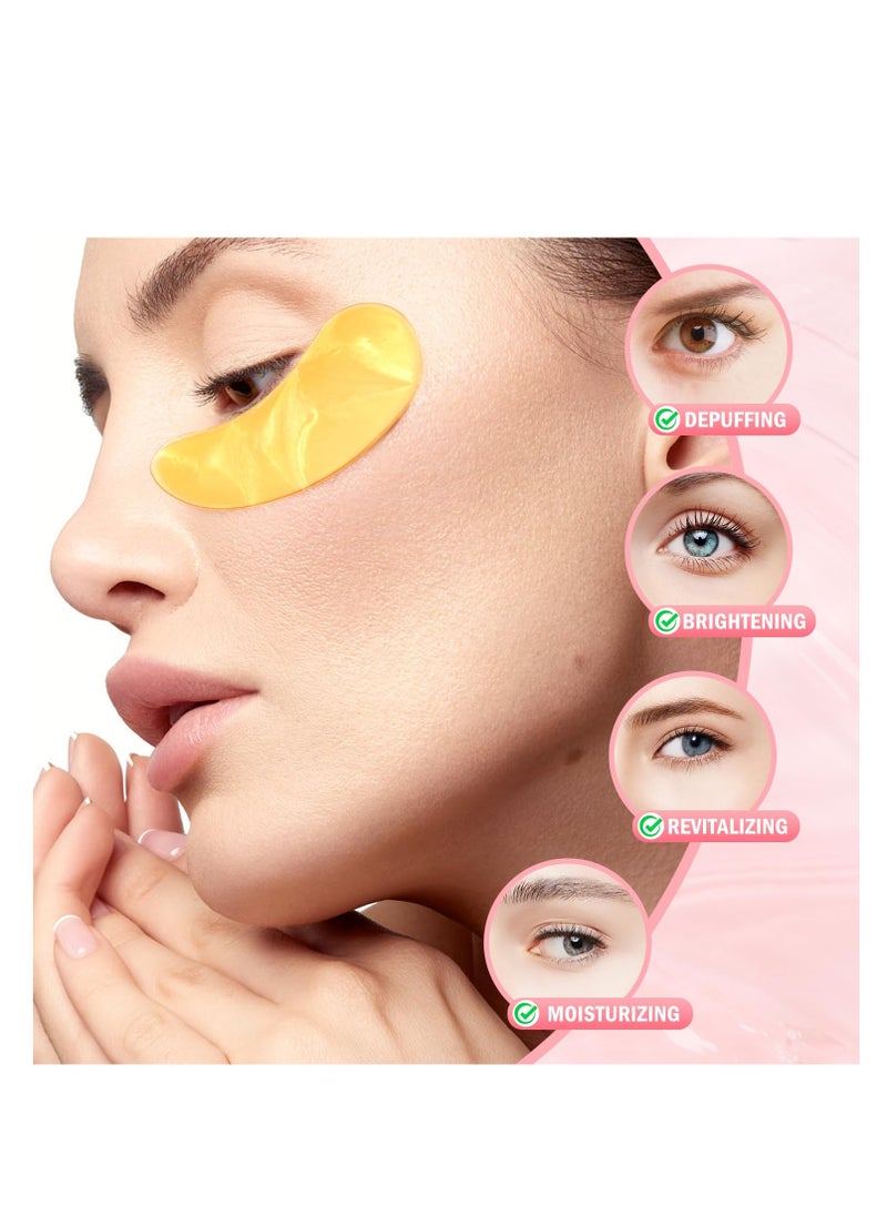 Under Eye Patches (30 Pairs) Hyaluronic Acid Eye Masks for Puffy Eyes, Dark Circles, Eye Bag, Wrinkles - Skin Care Gifts for Women, Under Eye Gel Patches