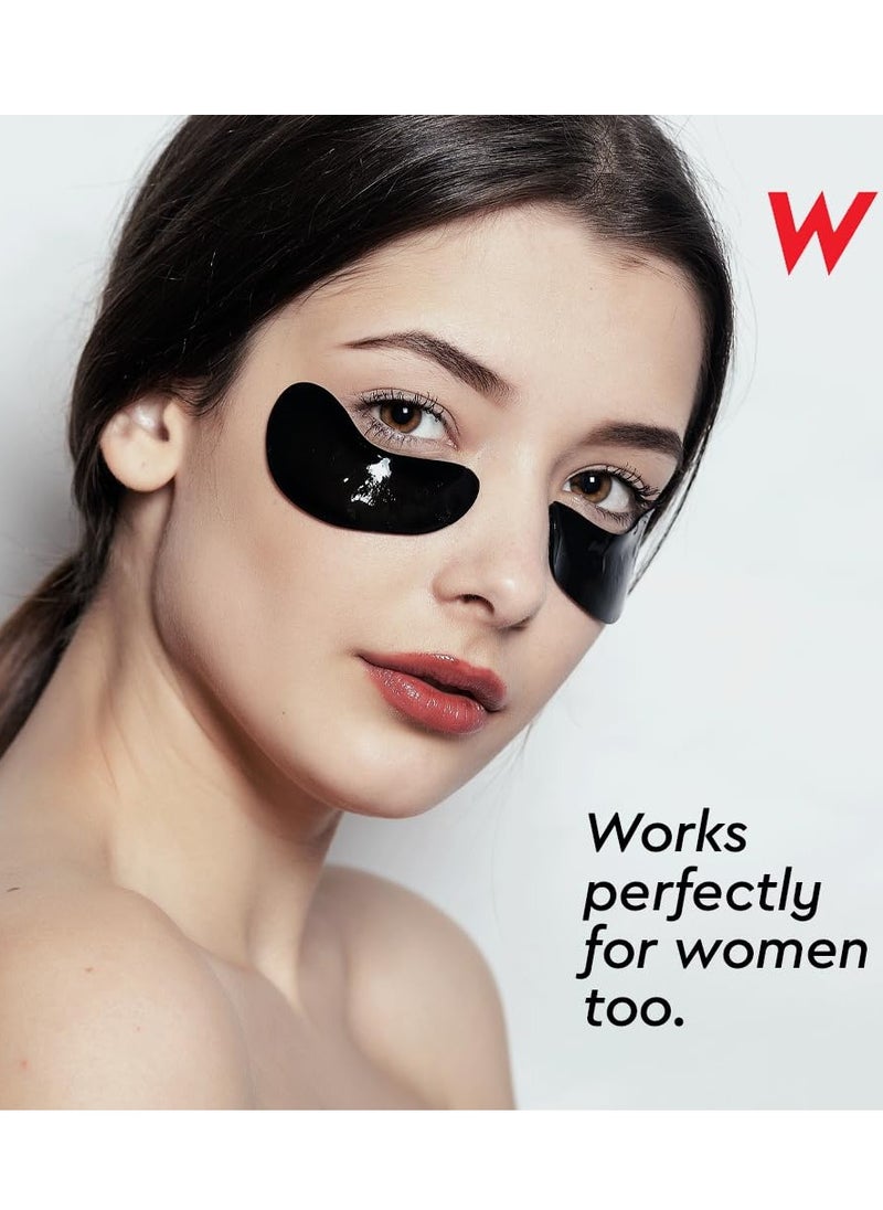 Wolf Project Under Eye Patches (5 pairs) For Dark Circles, Puffy Eyes, and Wrinkles - With Caffeine, Vitamin C and Peptides. Under Eye Masks Reduce Tired Eyes And Under Eye Bags