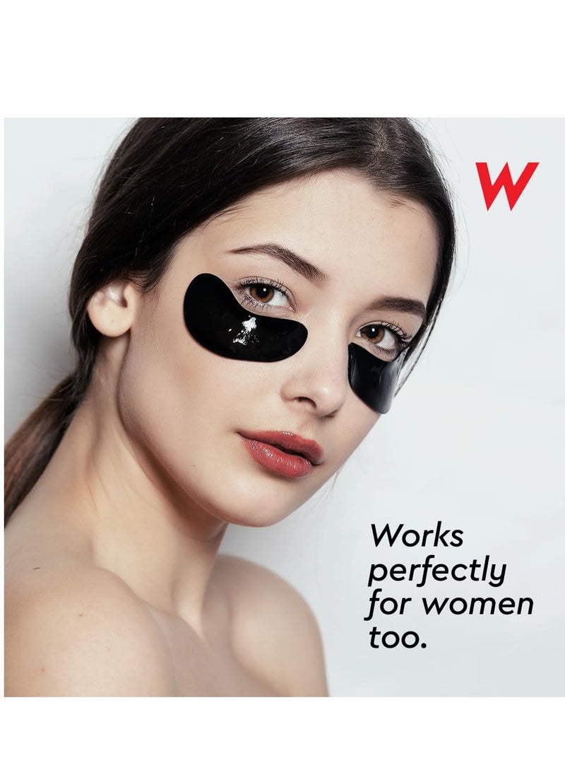 Wolf Project Under Eye Patches (15 pairs) For Dark Circles, Puffy Eyes, and Wrinkles - With Caffeine, Vitamin C and Peptides. Under Eye Masks Reduce Tired Eyes And Under Eye Bags