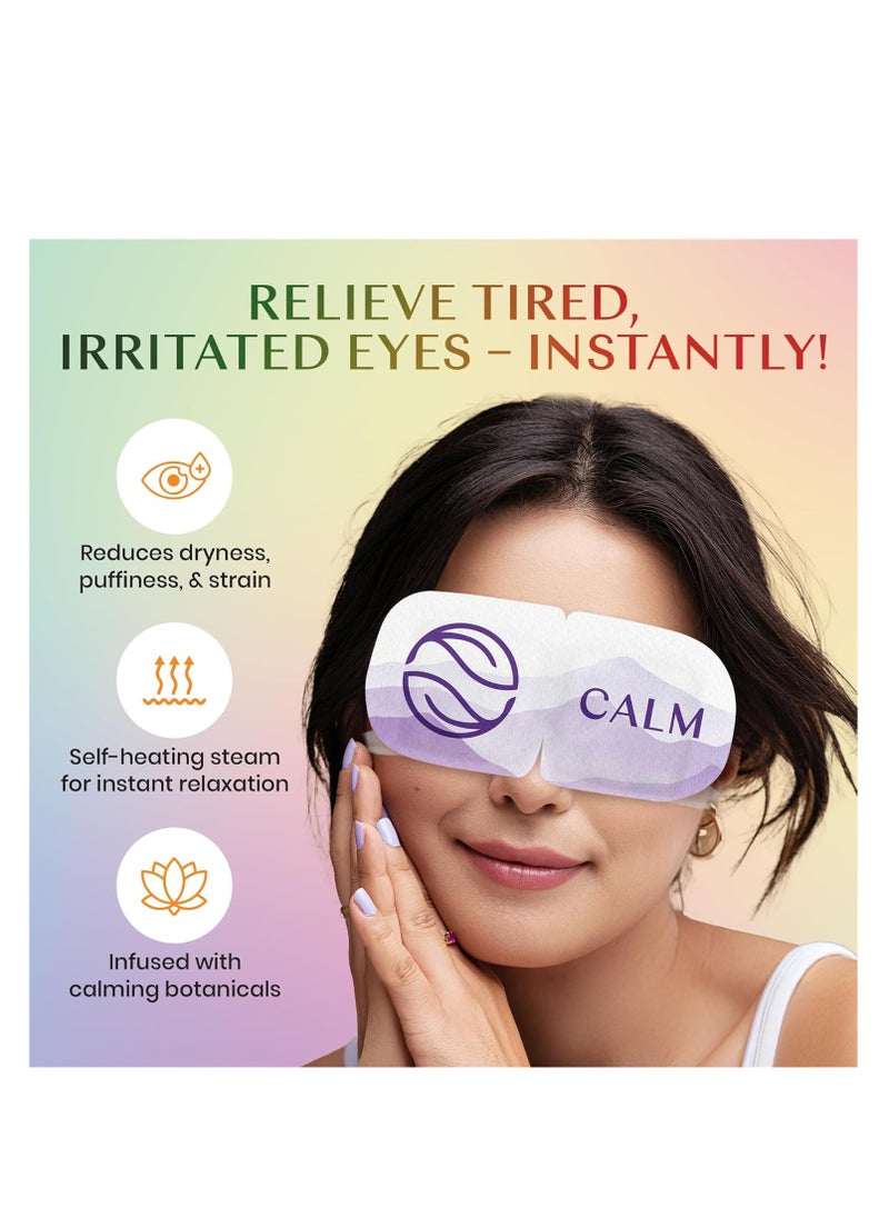 Body Restore Self Heated Steam Eye Mask 30 Pack - Easter Basket Stuffers, Relaxation Gifts for Her and Him, Best Friend, Stye Eye Treatment, Disposable Heating Pad, Travel Essentials - Variety