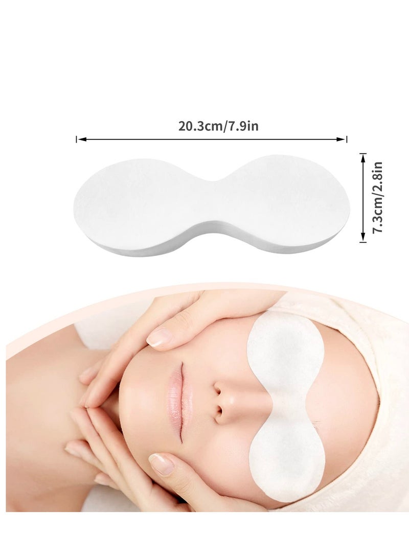 MoyRetty 300 Sheets Disposable Eye Mask-Non Woven Eye Care Cotton, Facial Eye Covers Skincare Spa Paper, Cosmetic Facial Paper Sheet Eye Nose Face Pads for Home Salon Beauty Tools