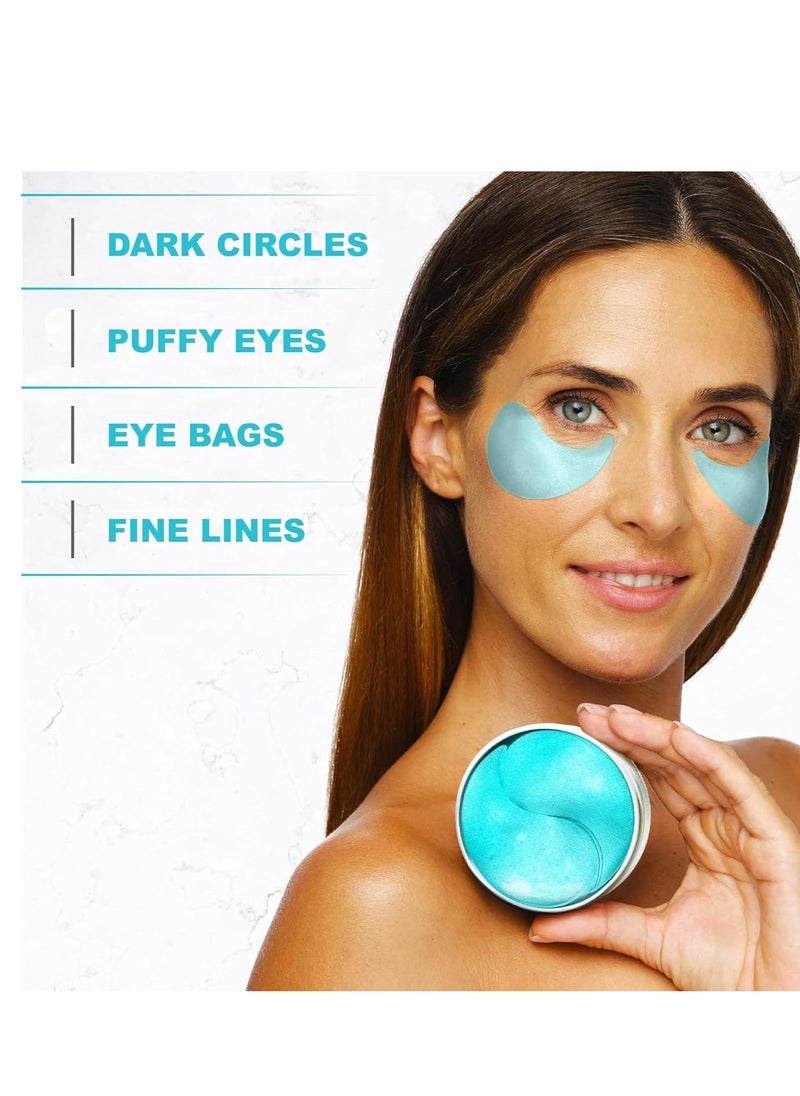 Under Eye Patches For Puffy Eyes And Dark Circles - Retinol Collagen Under Eye Masks - Reduce Wrinkles & Bags - Skin Treatment Pads - Anti Aging Moisturizer Mask For Women Gift - 60 Gel Pads