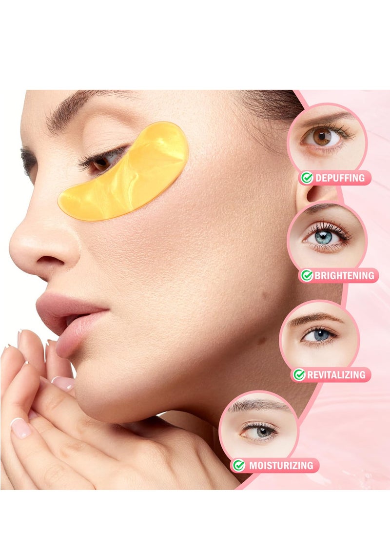 Under Eye Patches (30 Pairs) Rose Eye Mask for Puffy Eyes, Dark Circles, Eye Bag, Wrinkles - Undereye Bags, Birthday Gifts for Women - Vegan Cruelty-Free Self Care