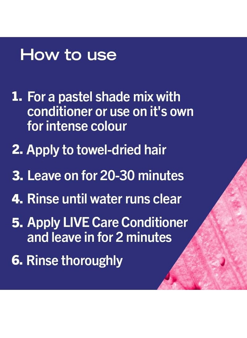 LIVE RASPBERRY REBEL 91 Semi ermanent hair dye
