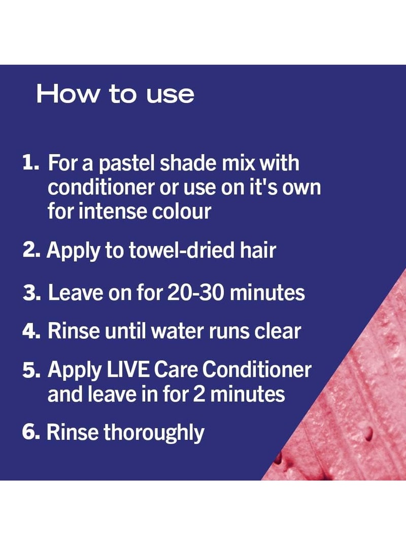 LIVE Ultra Brights Pillar Box Red Semi Permanent Hair Dye 092 Red Hair Dye for Bright or Pastel Hair Colour Vibrant Colour Lasts up to 15 Washes