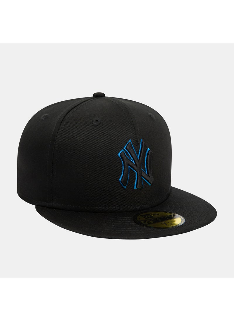 Men's MLB New York Yankees Metallic Outline 59FIFTY Cap