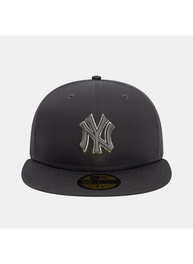Men's MLB New York Yankees Metallic Outline 59FIFTY Cap