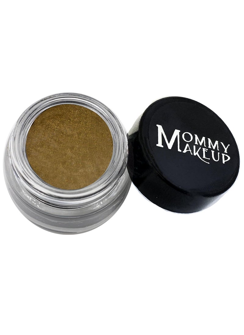 Mommy Makeup Waterproof Stay Put Gel Eyeliner Pot with Semi Permanent Micropigments - Long Lasting, Highly Pigmented Eye Liner, 0.14 oz (Olive It Up)
