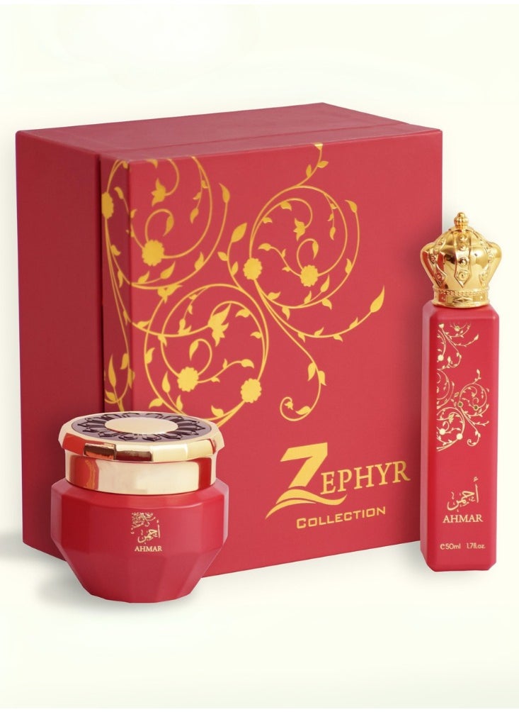 Zephyr Collection Agarwood Gift Set – EDP 50ml + 50g Agarwood Chips – Unisex