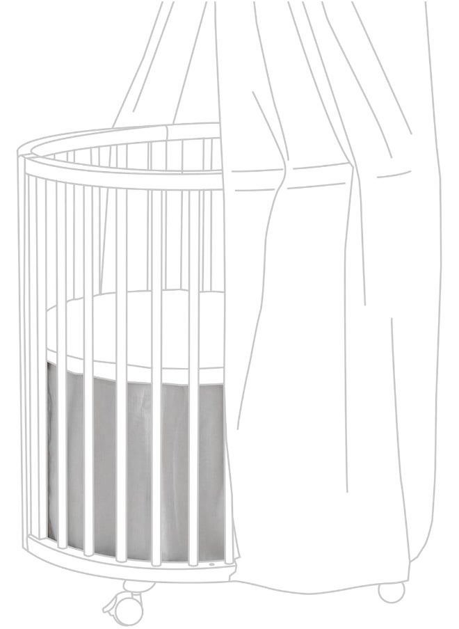 Stokke SLEEPI Mini Bed Skirt Pehr V3 Grey