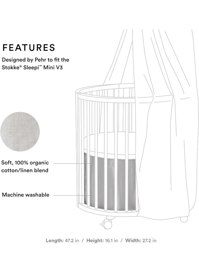 Stokke SLEEPI Mini Bed Skirt Pehr V3 Grey