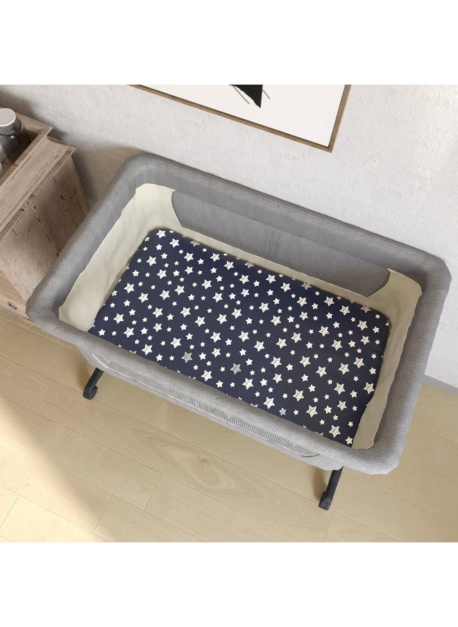 Moonsea Bassinet Sheets for Baby Boys Girls 4 Pack(33