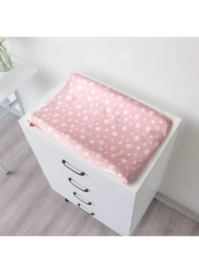 Moonsea Changing Pad Cover for Girls 4 Pack, Lovely Print Soft Unisex Diaper Change Table Sheets, Fit 32