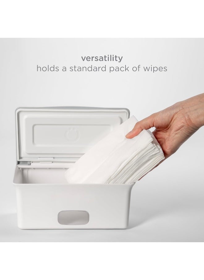 Ubbi Baby Wipes Dispenser with Weighted Plate and Secure Seal