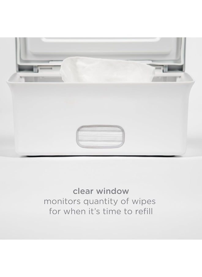 Ubbi Baby Wipes Dispenser with Weighted Plate and Secure Seal